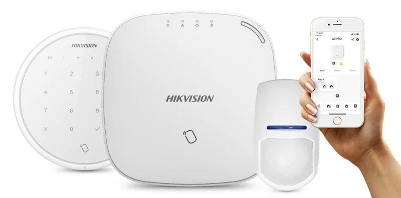 Kit de alarma con sensores y central de control